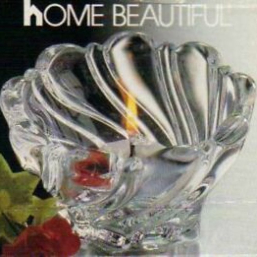 Home Beautiful Windstar Glass Candleholder 2 1/2" tall